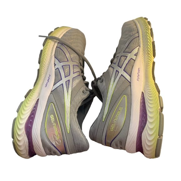 Asics Womens Gel Nimbus 22 Gray Comfort Athletic Sneaker Shoes Size US 10 - Picture 7 of 11